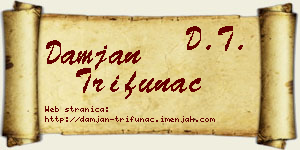 Damjan Trifunac vizit kartica